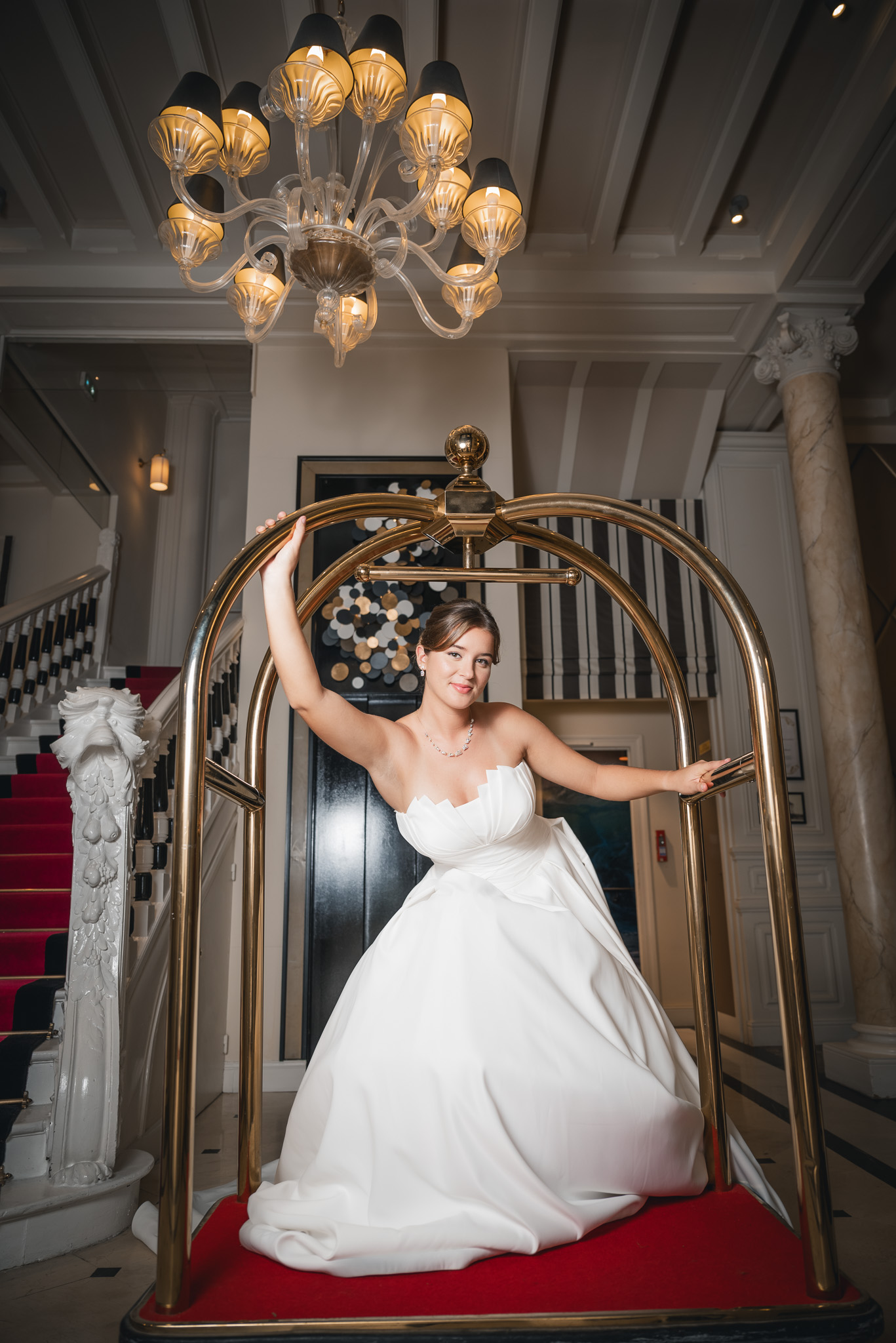 Mannequin défilé robe de mariée anderea