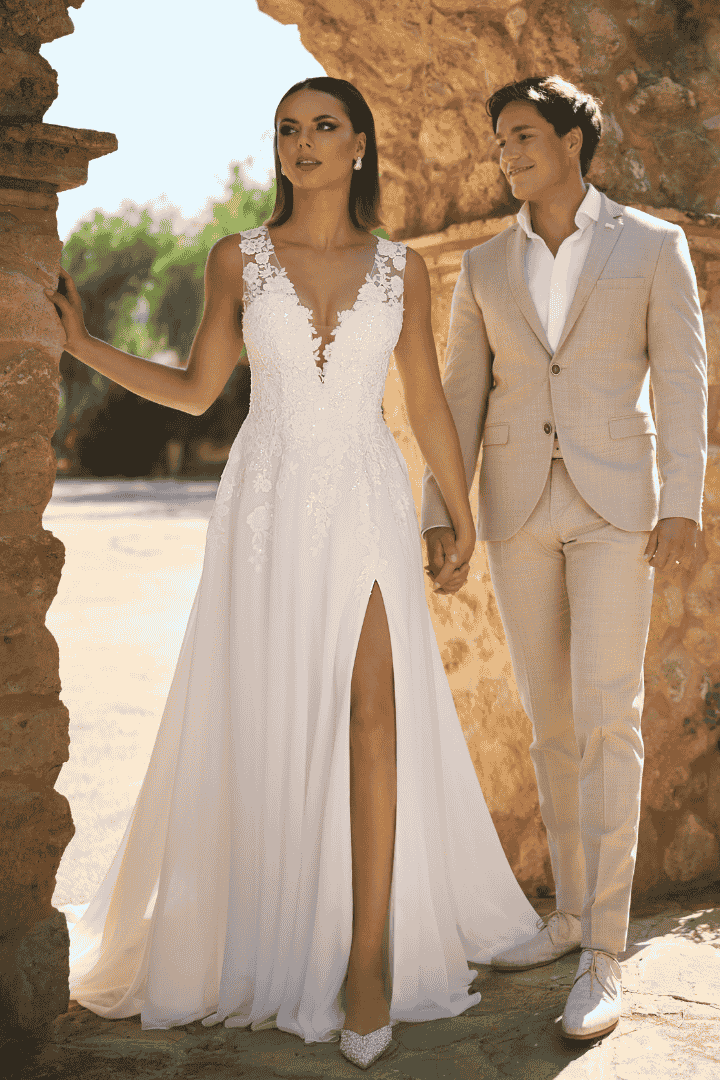 26117- robe romantique fluide anderea mariage