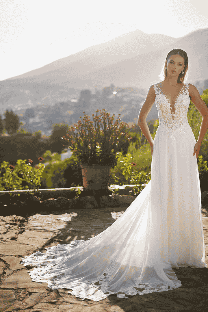 26202-juliette- robe fluide traine dentelle anderea mariage bardos pays basque