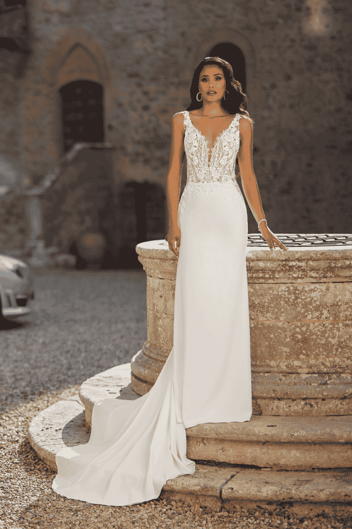 Robe de mariée sirène pure 25502 bardos boutique pays basque anderea