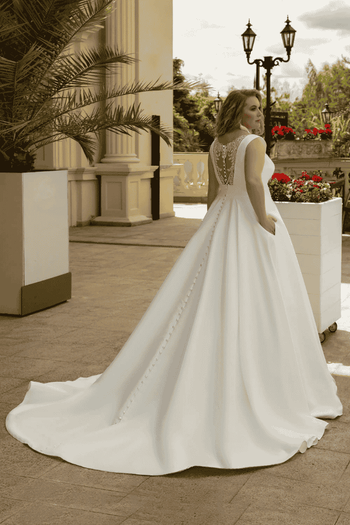 robe de mariée bayonne grande taille dos dentelle couture bardos pays